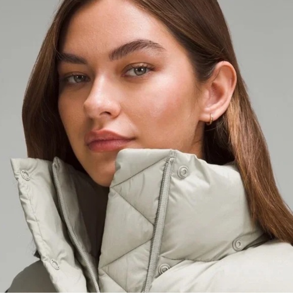 Heathered Raw Linen Wunder Puff Super-Cropped Vest - Picture 5 of 14